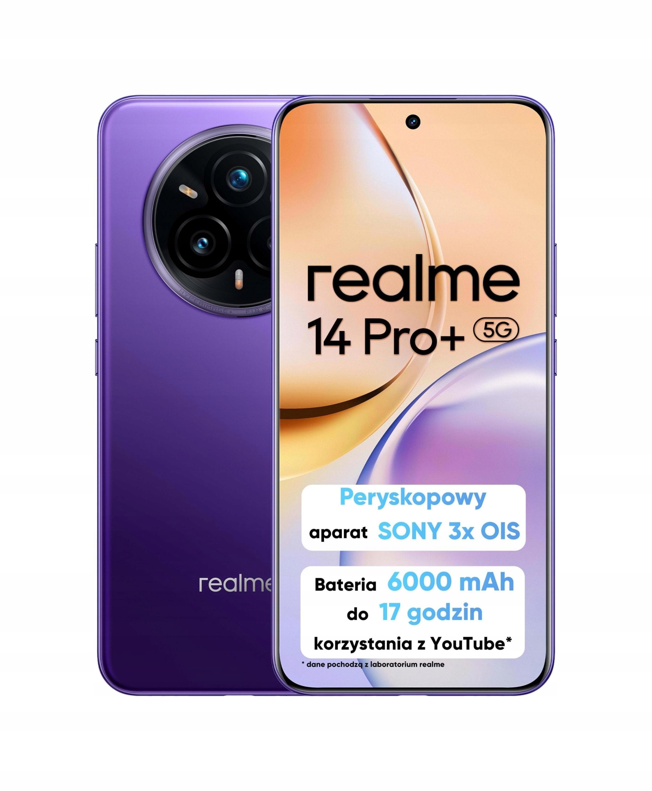 Smartfón realme 14 Pro+ 5G 12/512GB Dual Sim Nfc Oled Fialový Purple