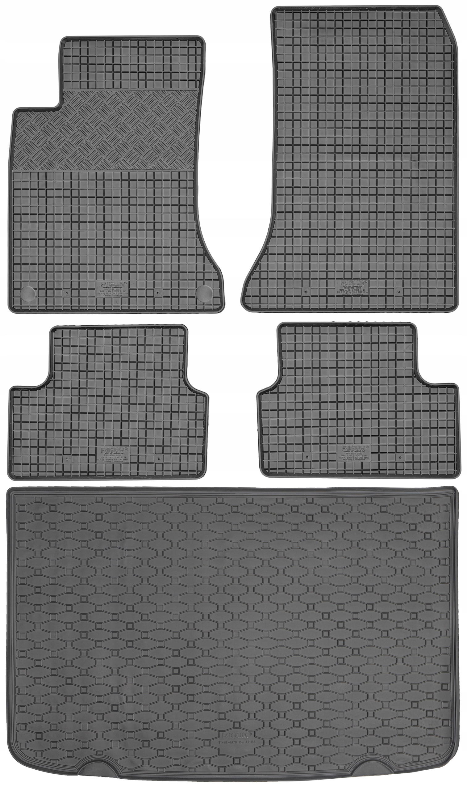 Mercedes A-klasa W176 Hatchback 2012-2018 Podložka do batožinového priestoru koberčeky