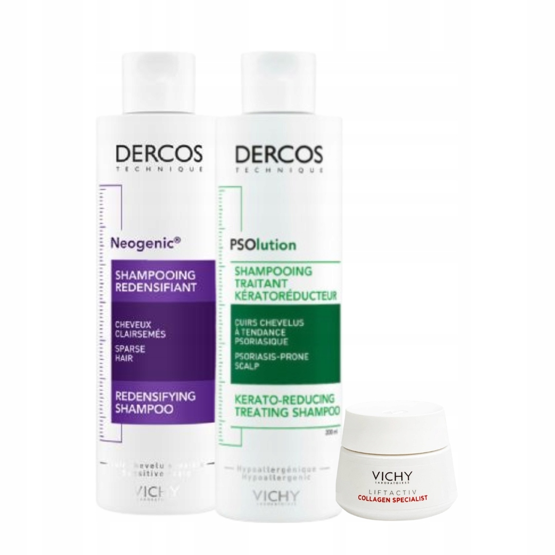 Vichy Dercos Neogenic Szampon 200ml+ Szampon keratolityczny 200ml