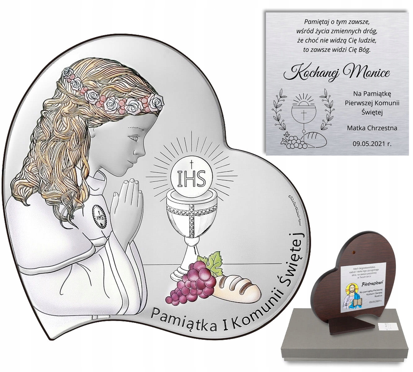 Stříbrný Obrázek S Holčičkou Suvenýr Společenství Lux
