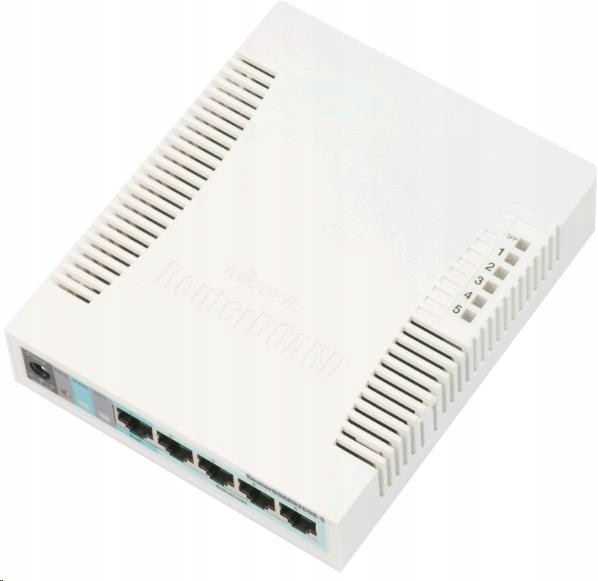 Prepínač MikroTik 5-portový Gigabit Ethernet s Sfp portom