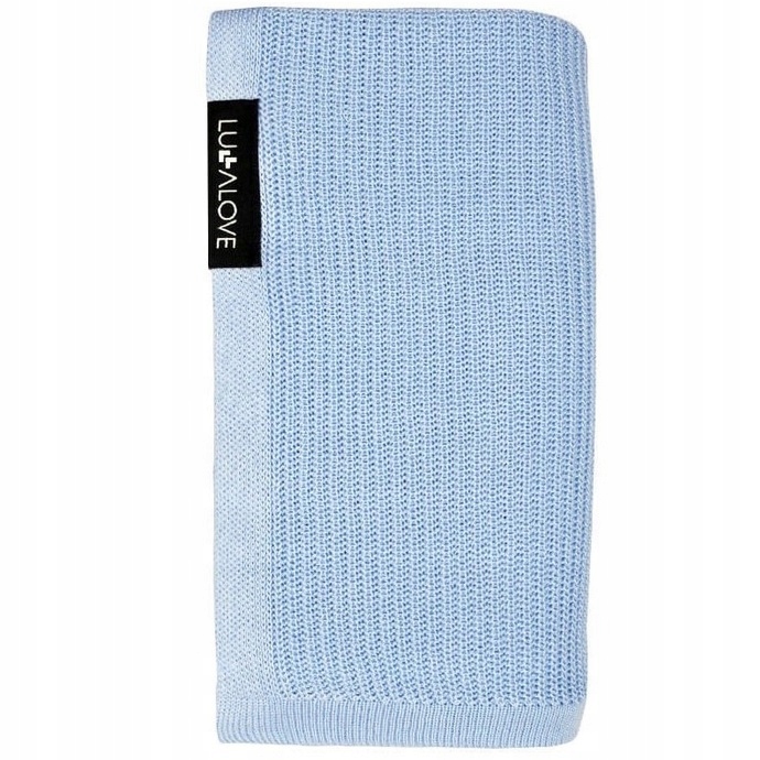 

Lullalove Lekki Dzianinowy Kocyk Otulacz Blue