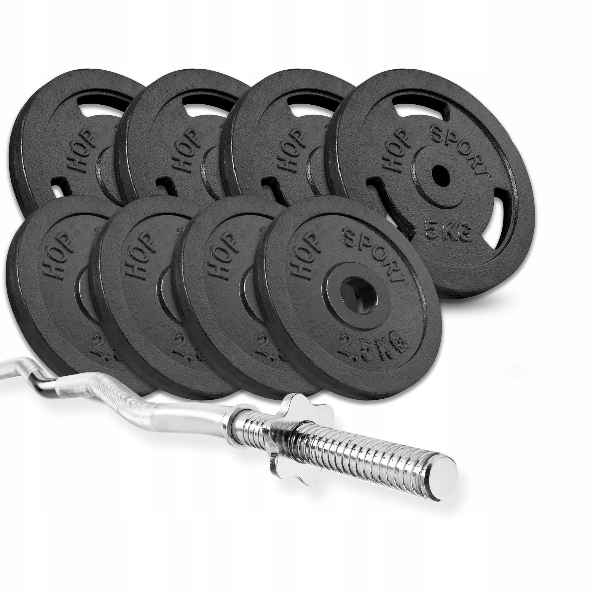 

Zestaw obciążeń żeliwnych z gryfem Strong 37kg