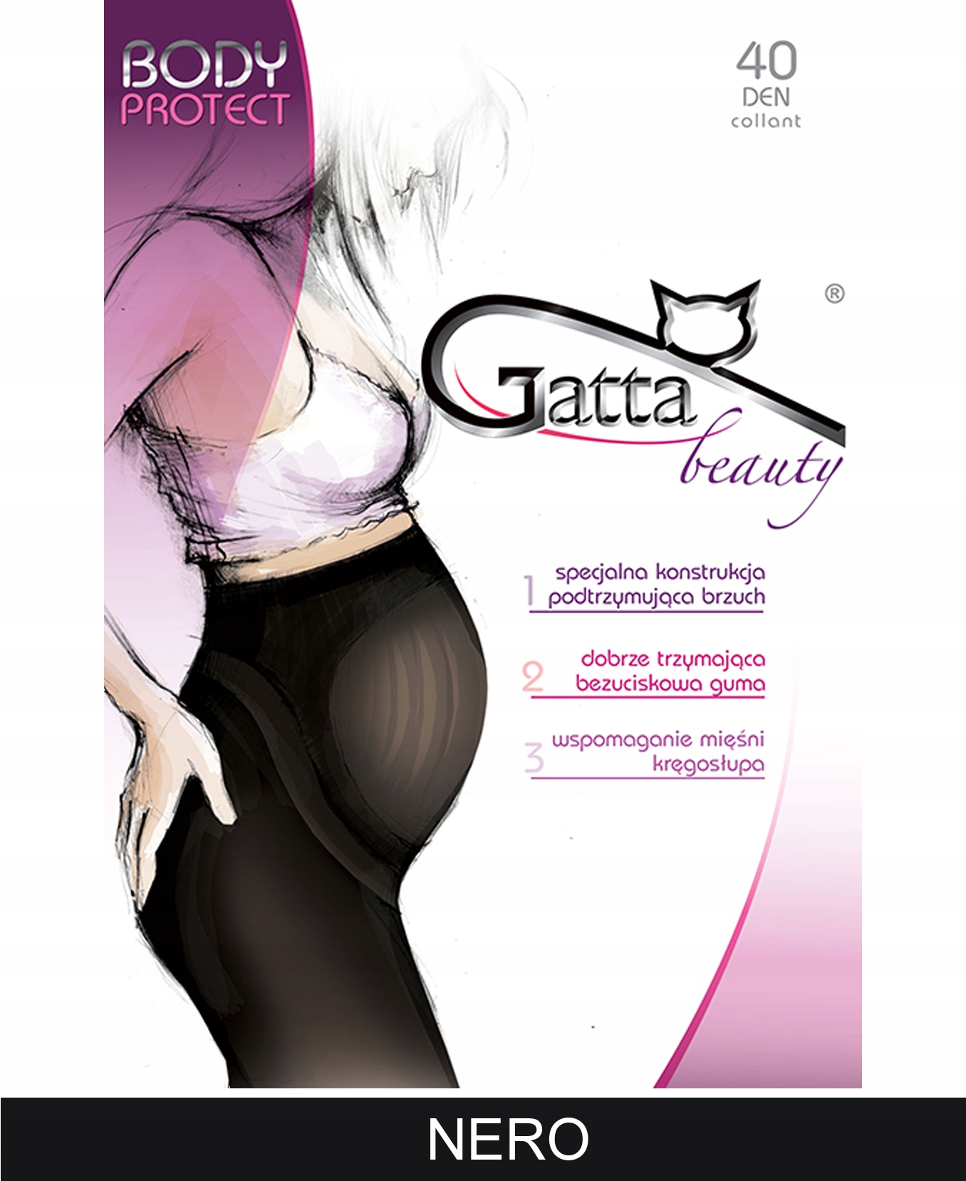 GATTA BODY PROTECT 40 Rajstopy wz.00/5-XL/Nero Marka Gatta