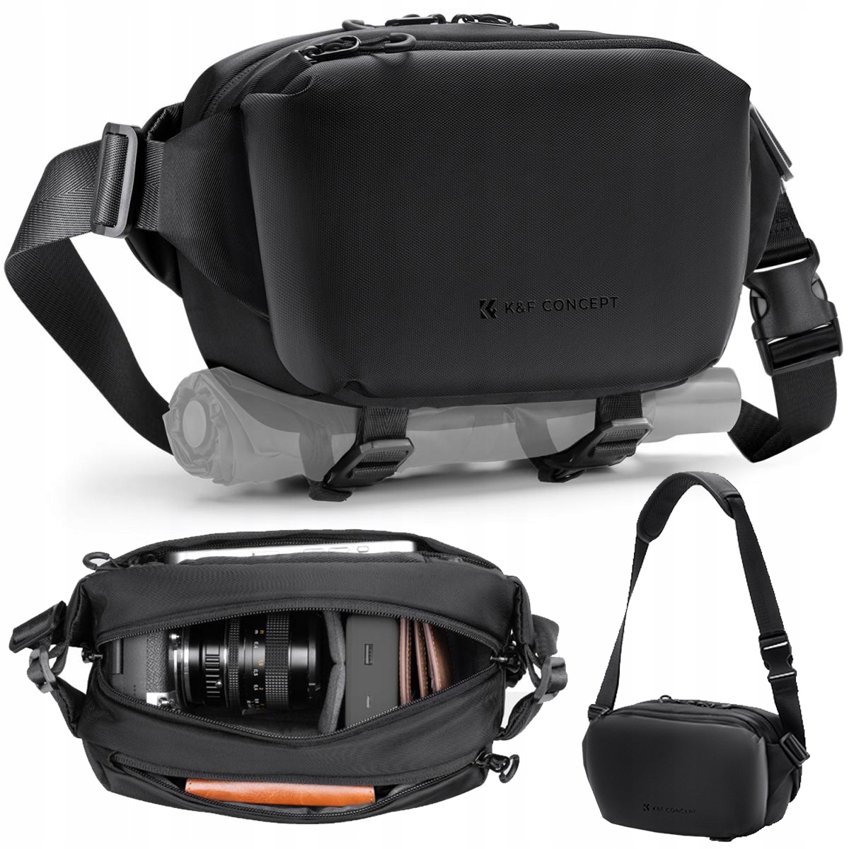 Saszetka Nerka Torba na Ramię Fotograficzna na Sprzęt Foto Miejska Damska