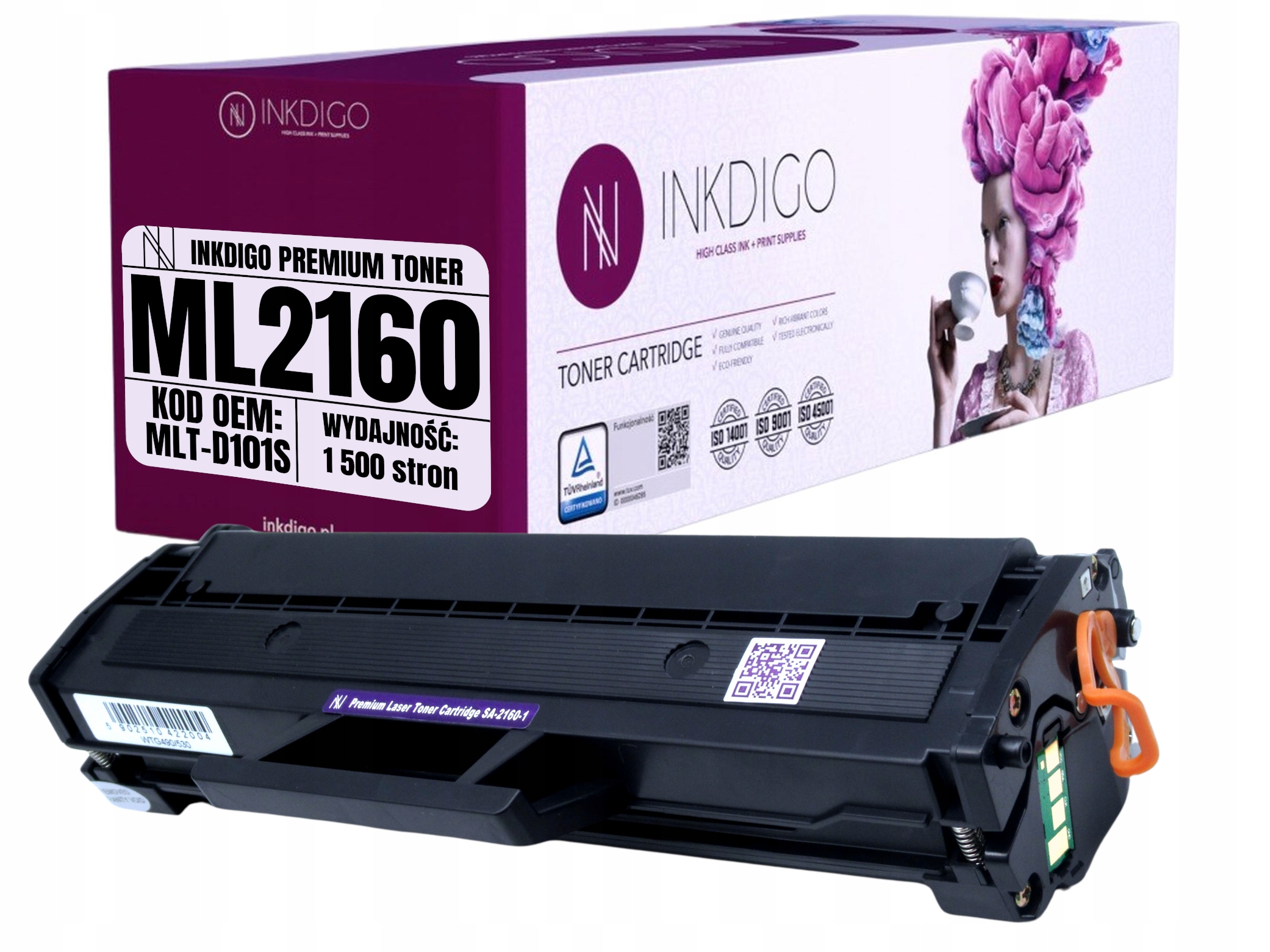TONER ZAMIENNIK do DRUKARKI SAMSUNG ML2160 ML2165 ML2165W - MLTD 101S