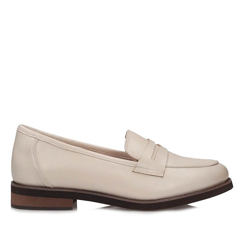 Dámské polobotky Potocki 25-19380BG béžové, nazouvací mokasíny