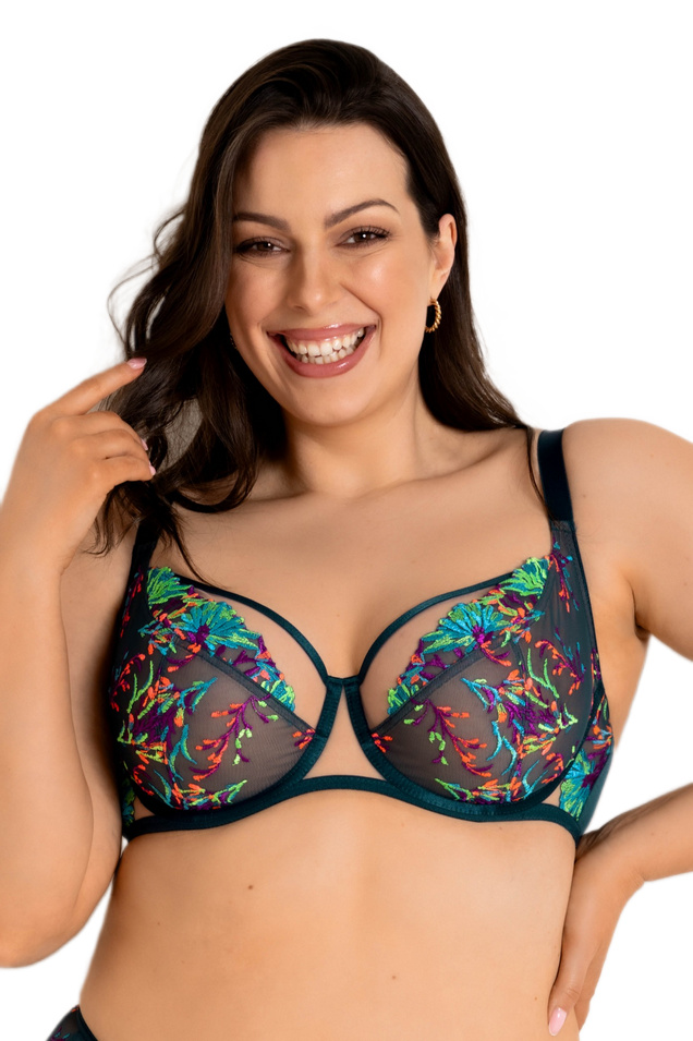 Mediolano Měkká Podprsenka Illusion 19233 Smaragdová 75F