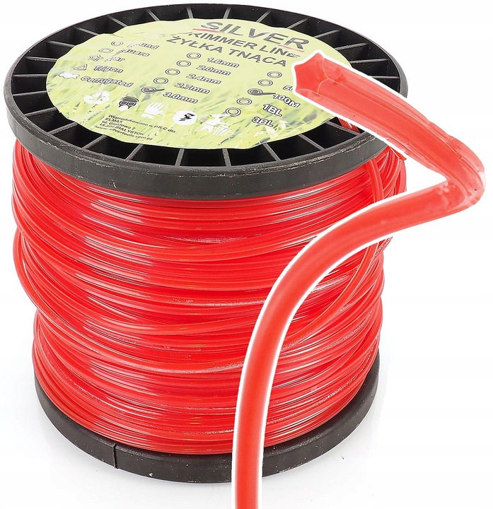 Żyłka Tnąca Do Głowicy Kosy Spalinowej Podkaszarka 3,3mm 250m 3.3mm