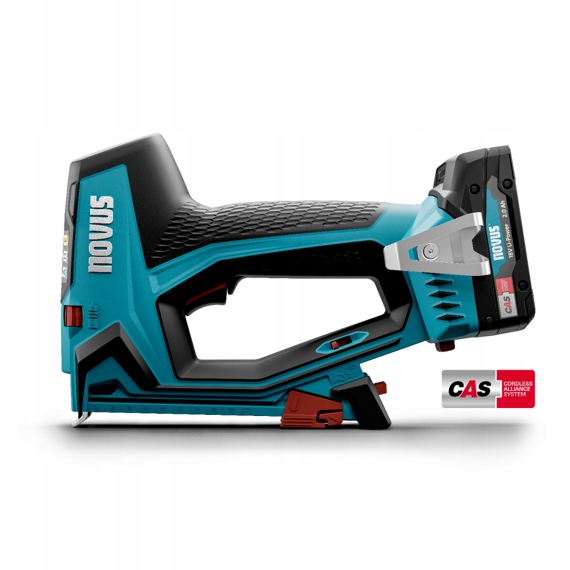 Novus J-550 aku sponkovačka 18V/2Ah Cas, sponky A/h 6-14mm, hřebíky E 16mm,