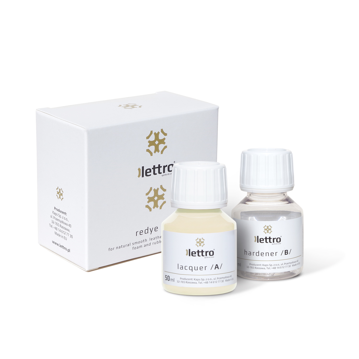 LAKIER FARBA DO GŁADKIEJ SKÓRY KOŚĆ SŁONIOWA 2W1 Marka Lettro