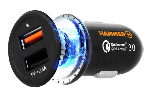 

Ładowarka samochodowa Myphone Hammer Usb 2400 mA