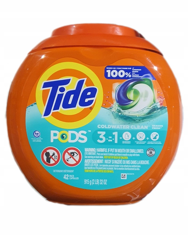 Levně Tide 3 in1 Seaside Fresh 42 ks Kapsle gelové