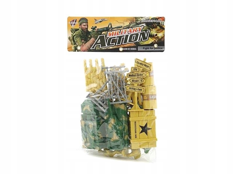 ŻOŁNIERZYKI BAZA WOJSKOWA FIGURKI ZESTAW