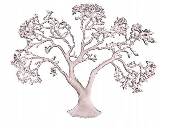 Ozdoba na stenu z hliníka Veľký strom