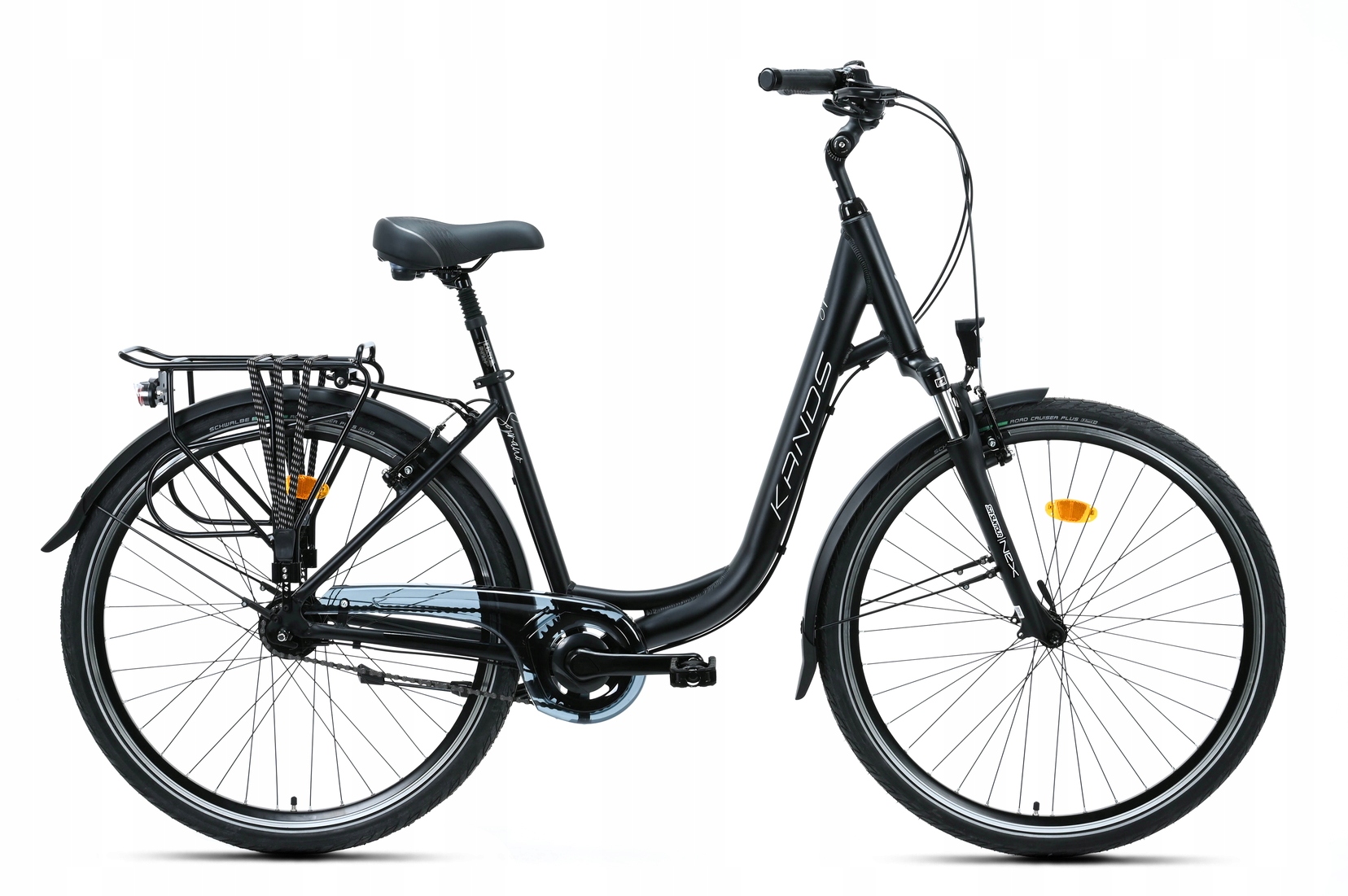 Rower Miejski 28 Kands Soprano 7BN czarny mat R18 wzrost 160-180 cm 2026