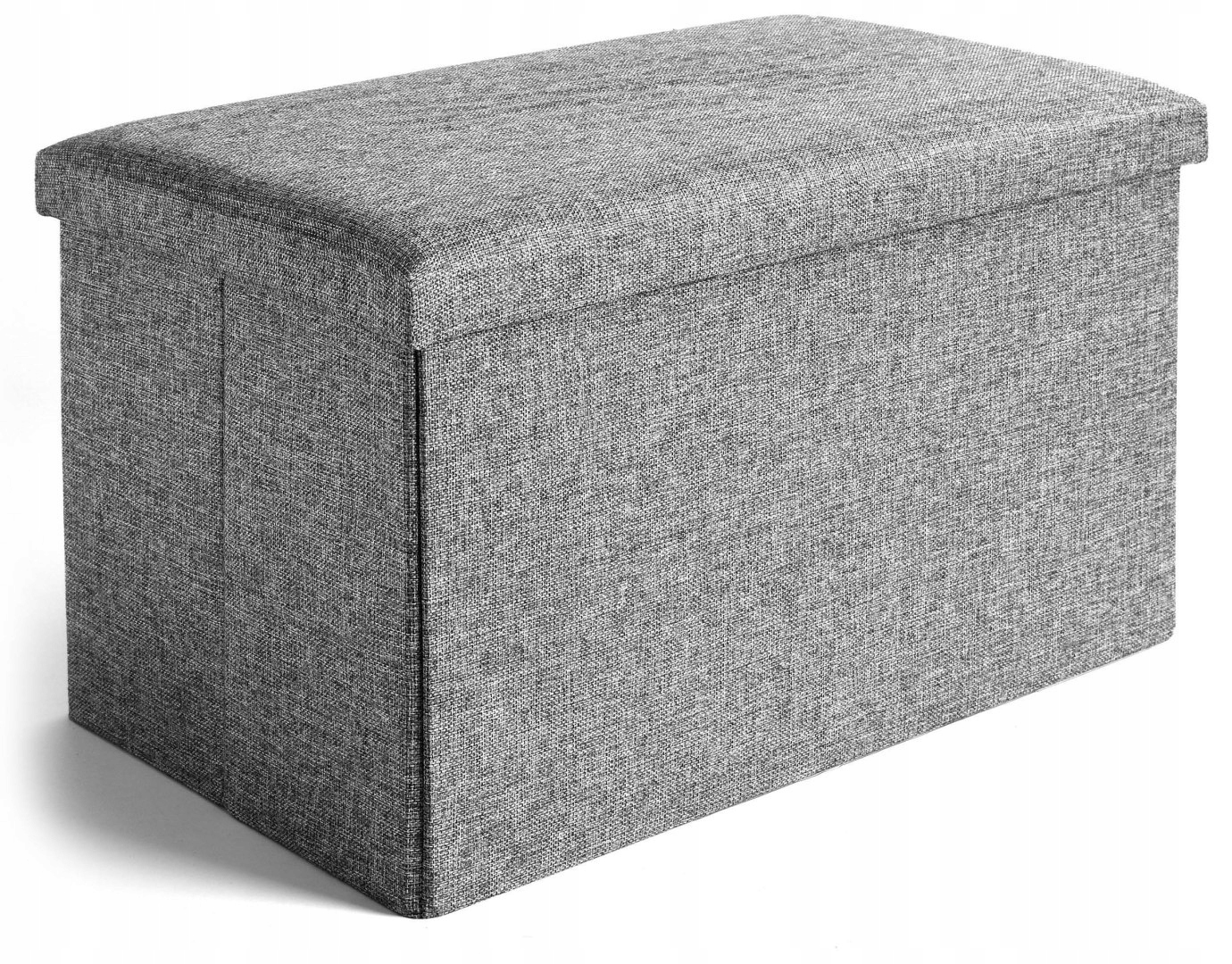 PUFA SKŁADANA MATERIAŁOWA SZARA KUFER SIEDZISKO SCHOWEK PODNÓŻEK XL Marka inna