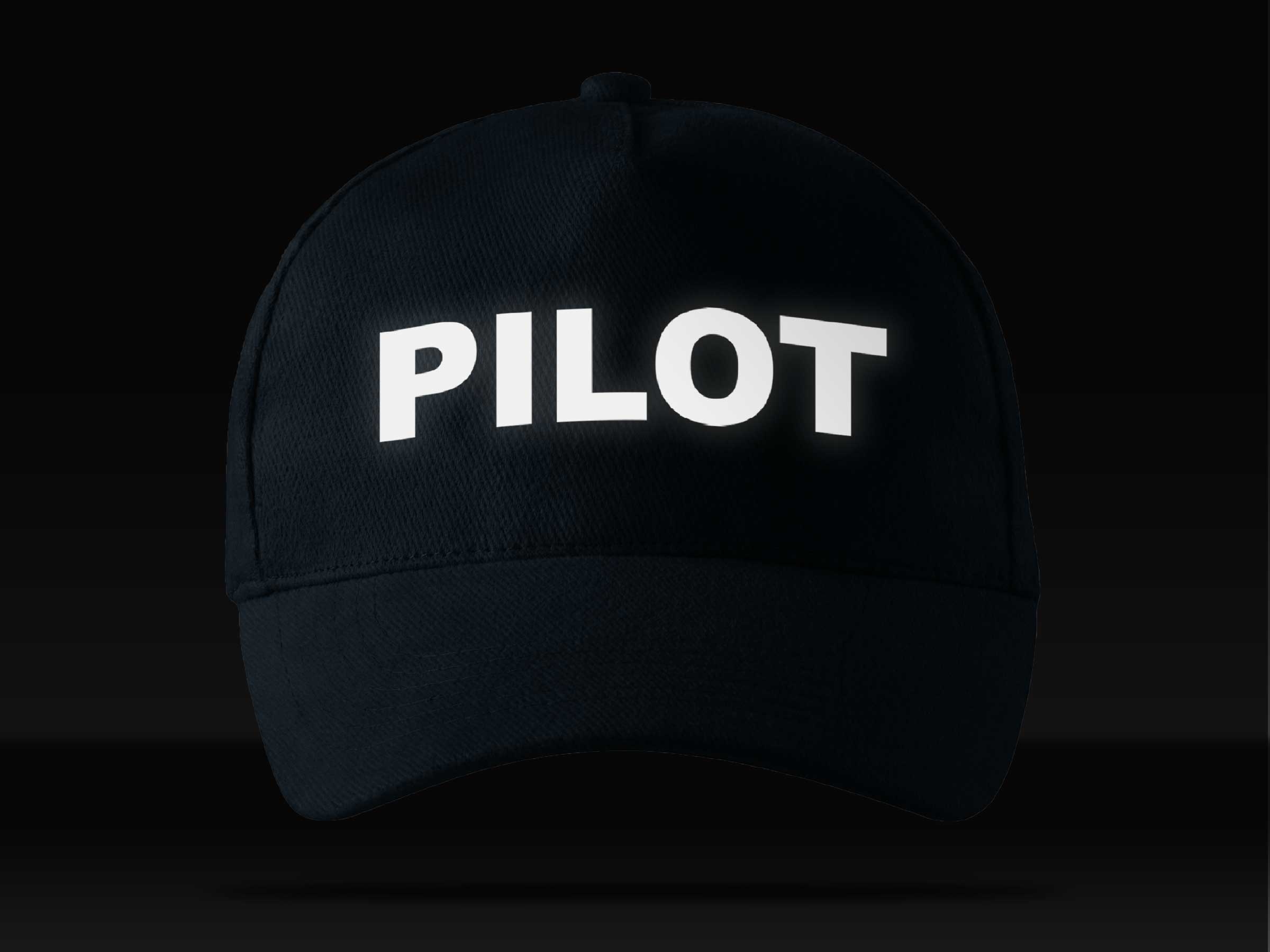 BEZPIECZNA ODBLASKOWA CZAPKA BASEBALL WZÓR PILOT Płeć uniseks