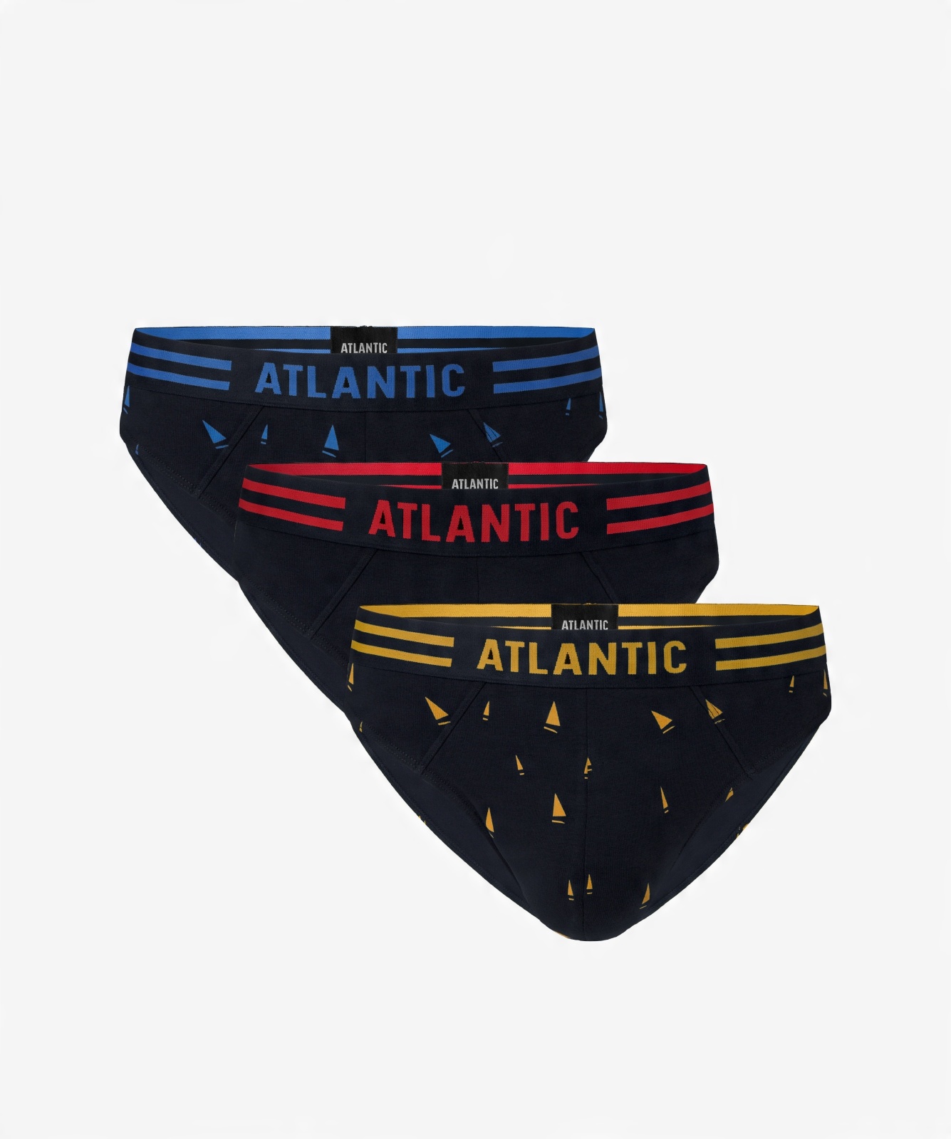 

3-PACK Slipy meskie bawełna Atlantic 3MP-098 r. M