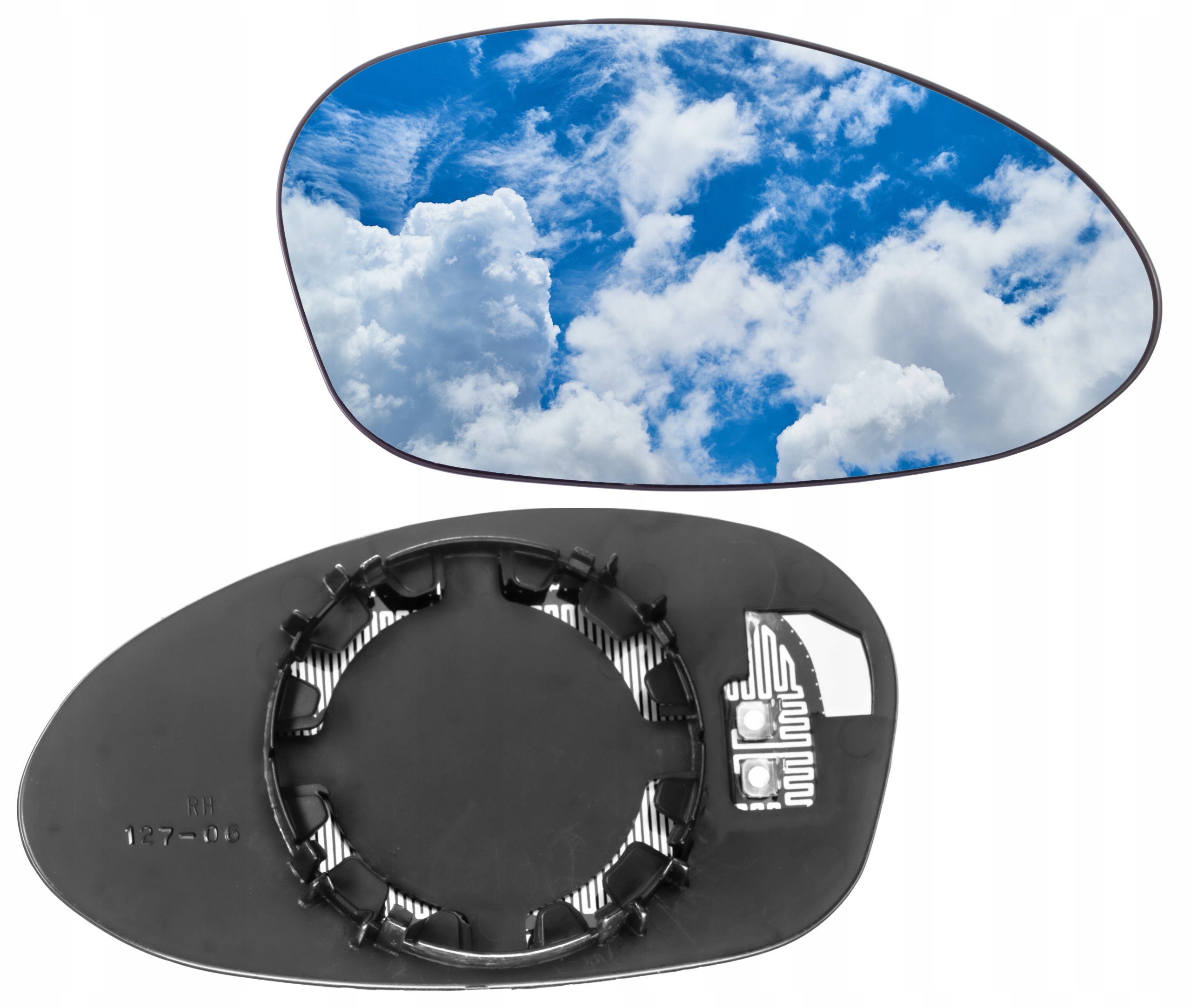 Zdjęcie AWparts WKŁAD LUSTERKA PRAWY BMW 3 E90 E91 2004-2010 E46 COUPE CABRIO 99-06