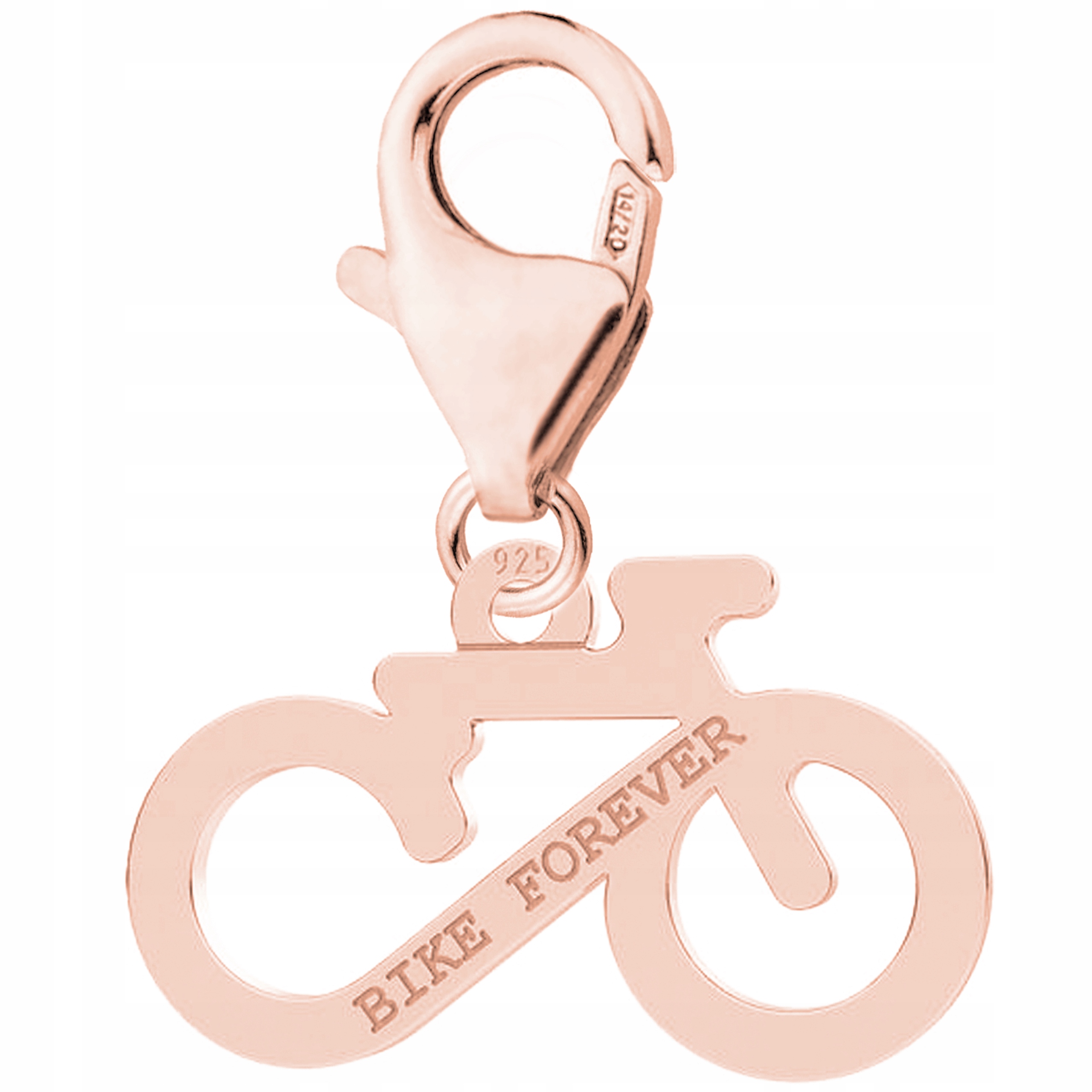 Pozlacený přívěsek na kolo Kolo Gravírování Kolo Stříbro 925