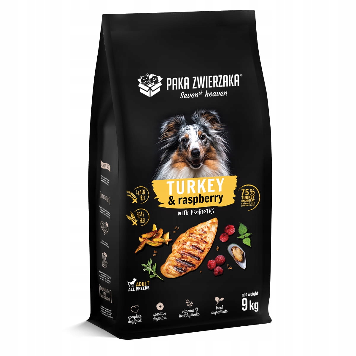Levně Paka Zwierzaka Krůta s malinami Seventh Heaven Pet Pack 9 kg