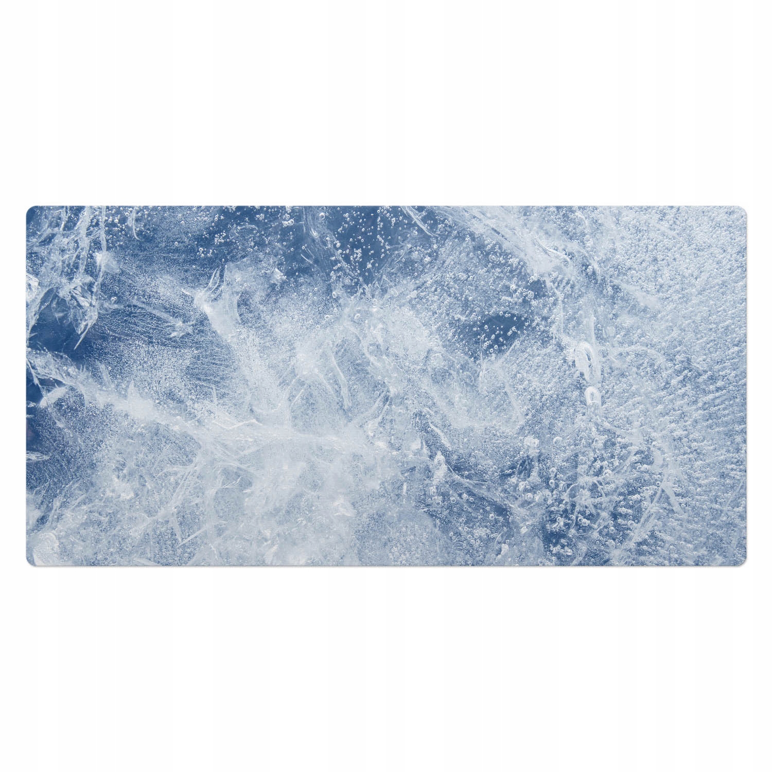 Ochranná podložka na stůl s grafikou Mrazivé vzory přírody 100 x 50 cm