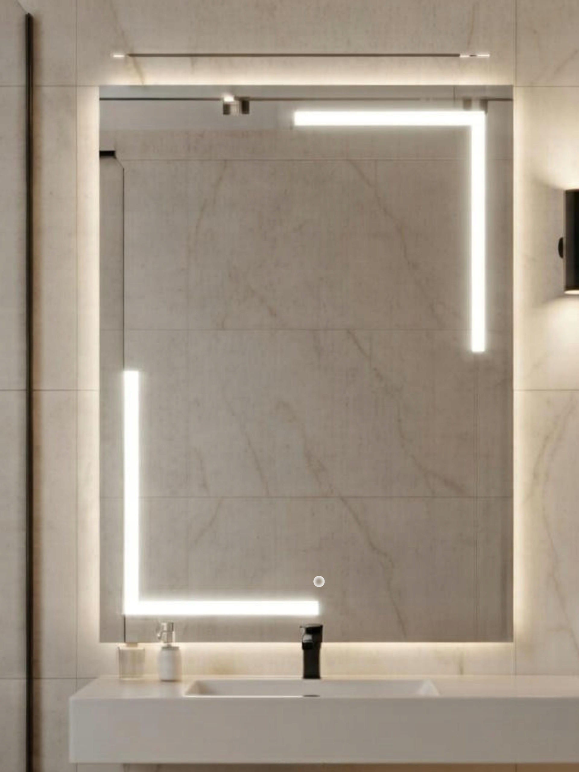 Via Lactea Led zrkadlo|Kúpeľňové|70x70cm|Studené Biela 6000k vyrobené v Pl