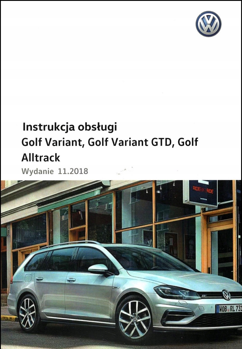 VW Golf VII Variant 2016-2020 instrukcja obsługi