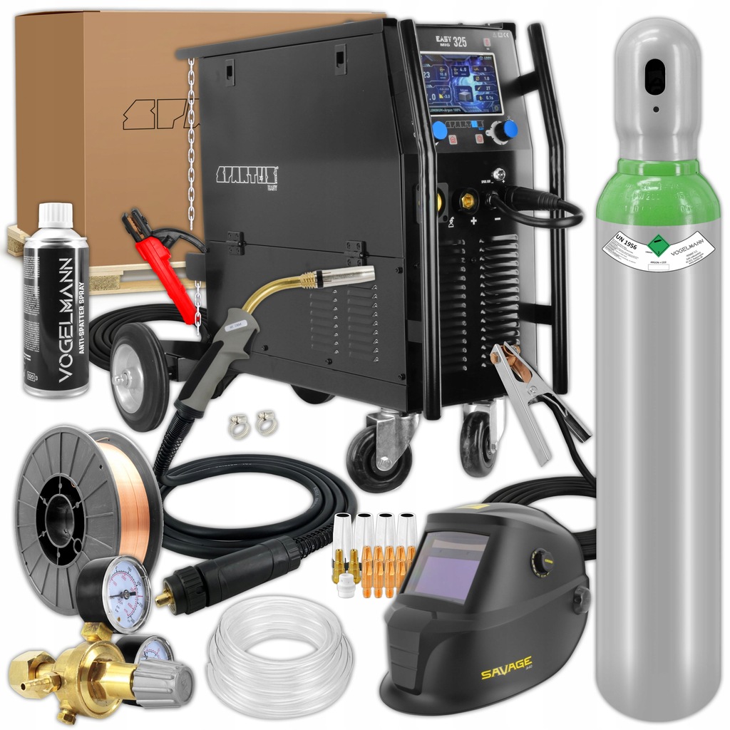 Set Svařovací stroj Migomat Tig Mma Spartus EasyMIG 325