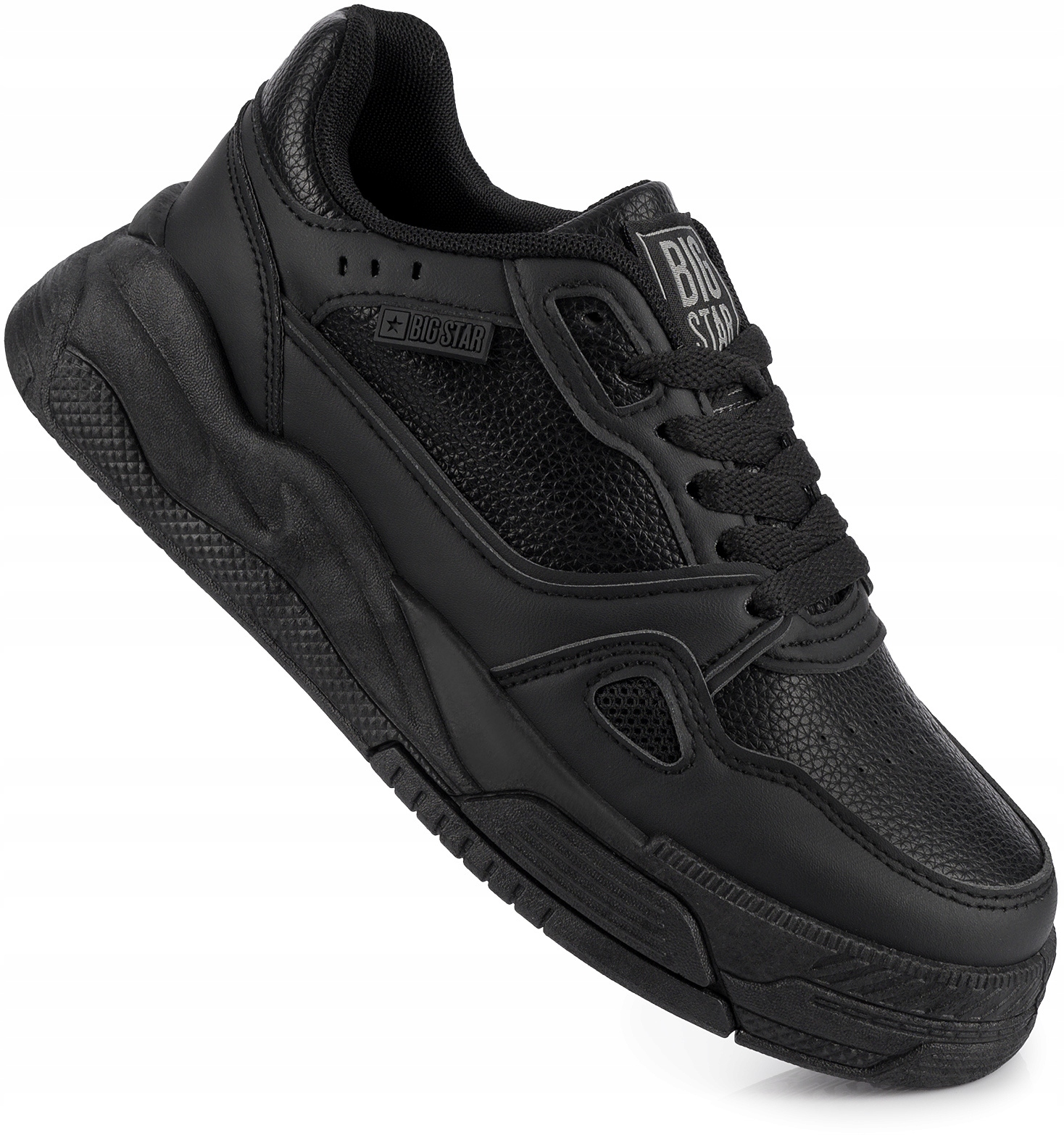 Big Star Damskie Sneakersy Buty Sportowe Czarne Ekoskóra r. 41