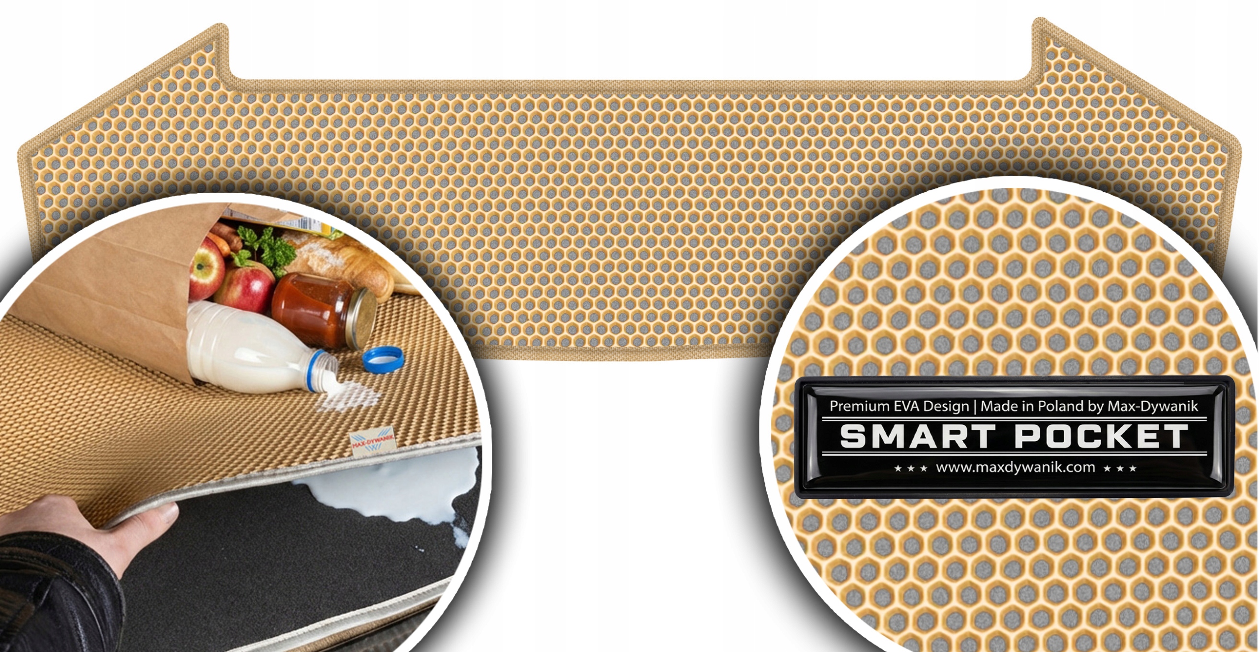Toyota Prius Plus 7os 2011-2015 Vložka do kufru Eva Smart Pocket Béžová