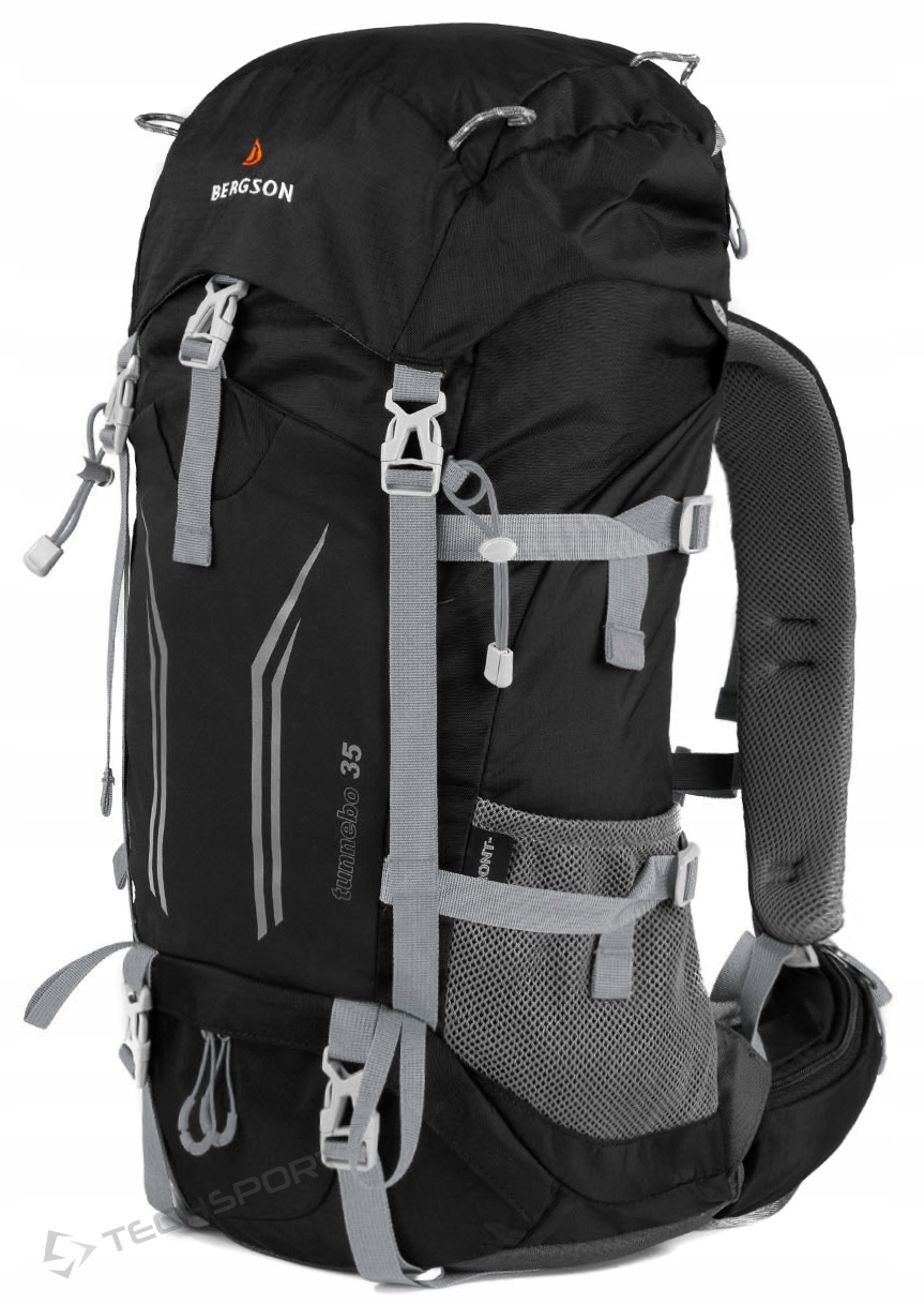 Sportovní Batoh Bergson Tunnebo 35 L, Prodyšný, Černý