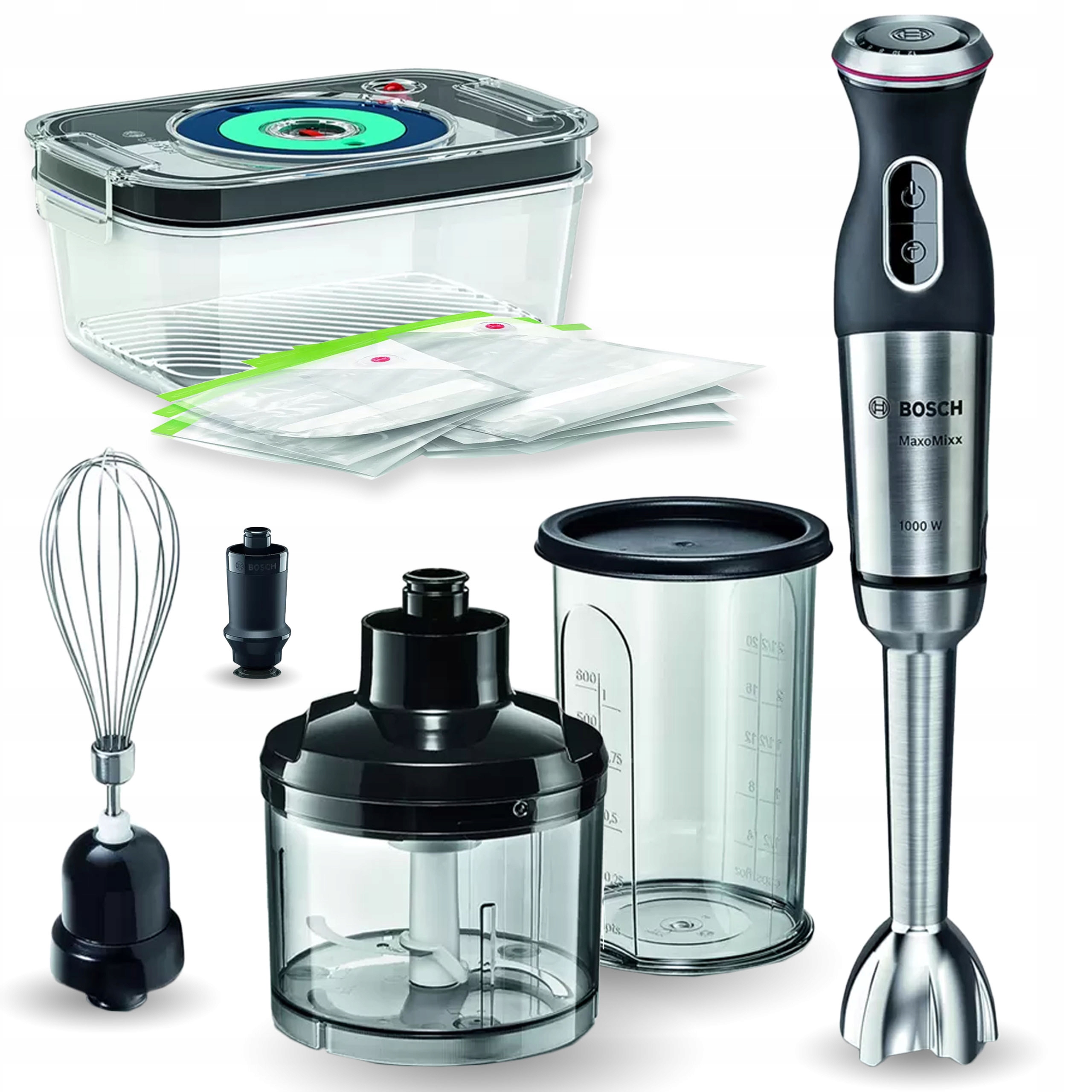 BLENDER BOSCH MS8CM61V5 1000W POMPA PRÓŻNIOWA Sklep, Opinie, Cena w