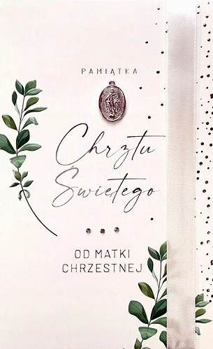 

Od Matki Chrzestnej Kartka na Chrzest cudna LUX61