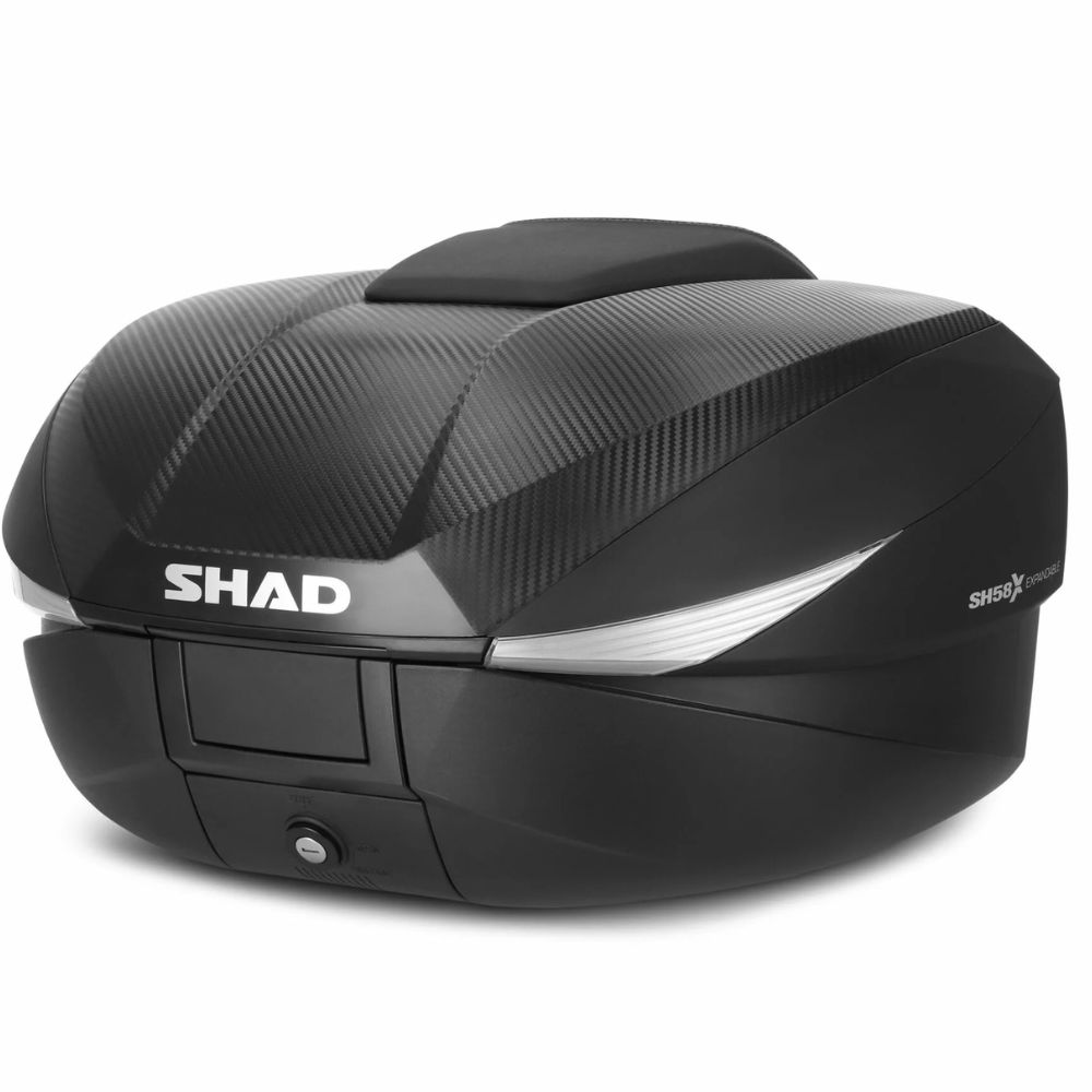 Centrálny Motocyklový Kufor Shad SH58X Karbónový, Zväčšený, 46-58 CM