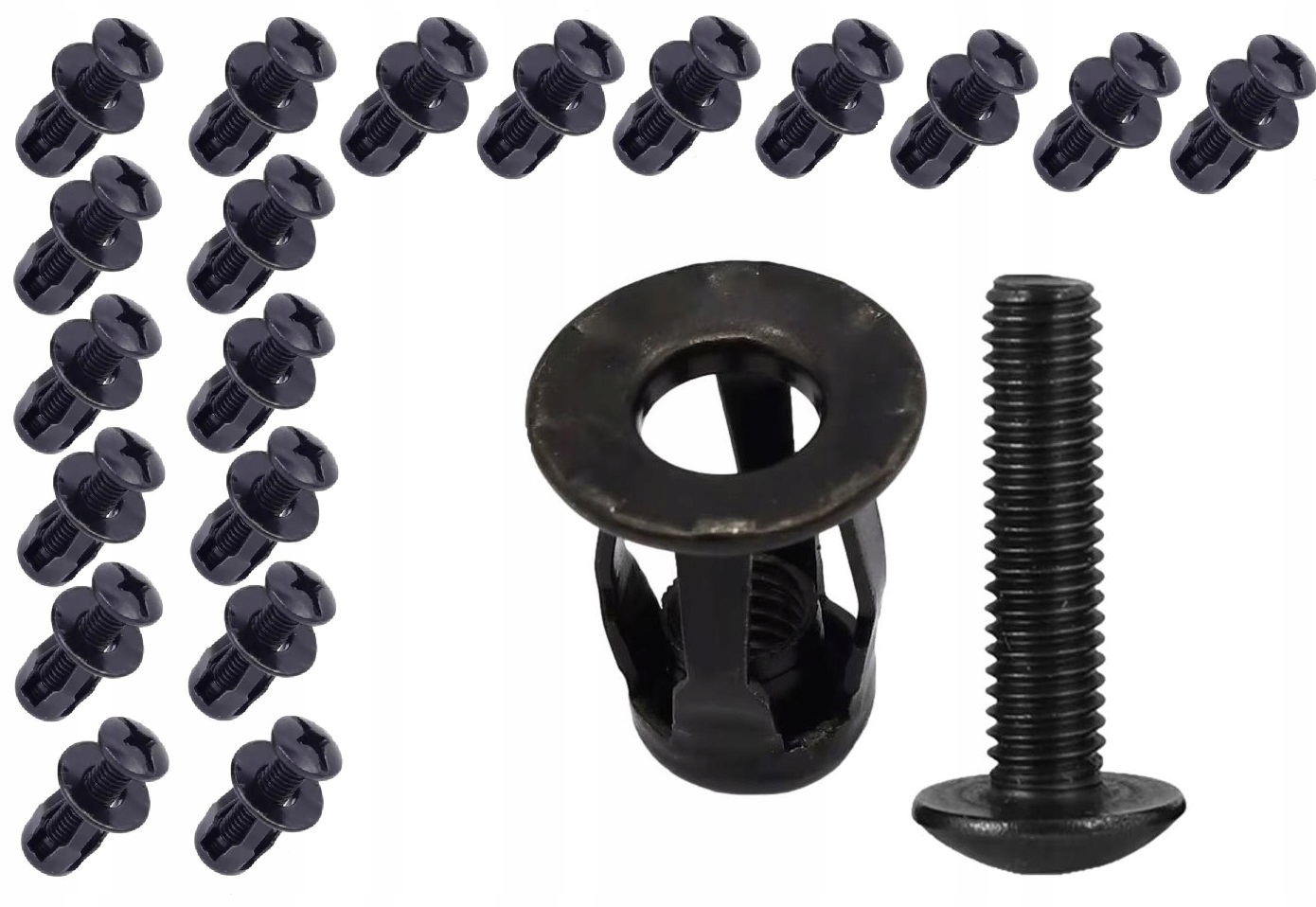 Nitonakrętka rozprężna M6 20 szt. ocynkowana lakierowana łączenia blach