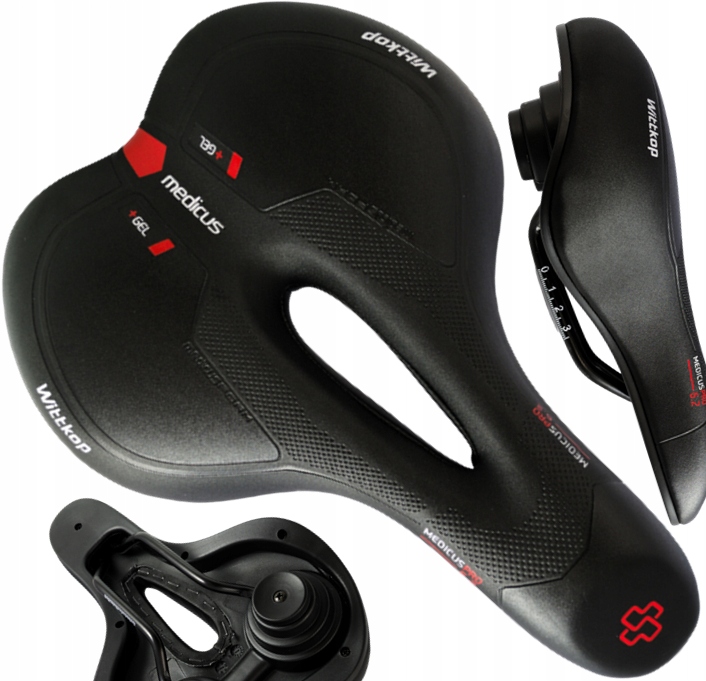 Siodełko Rowerowe Damskie Wittkop Medicus 6.2 Pro Gel Trekking Żelowe