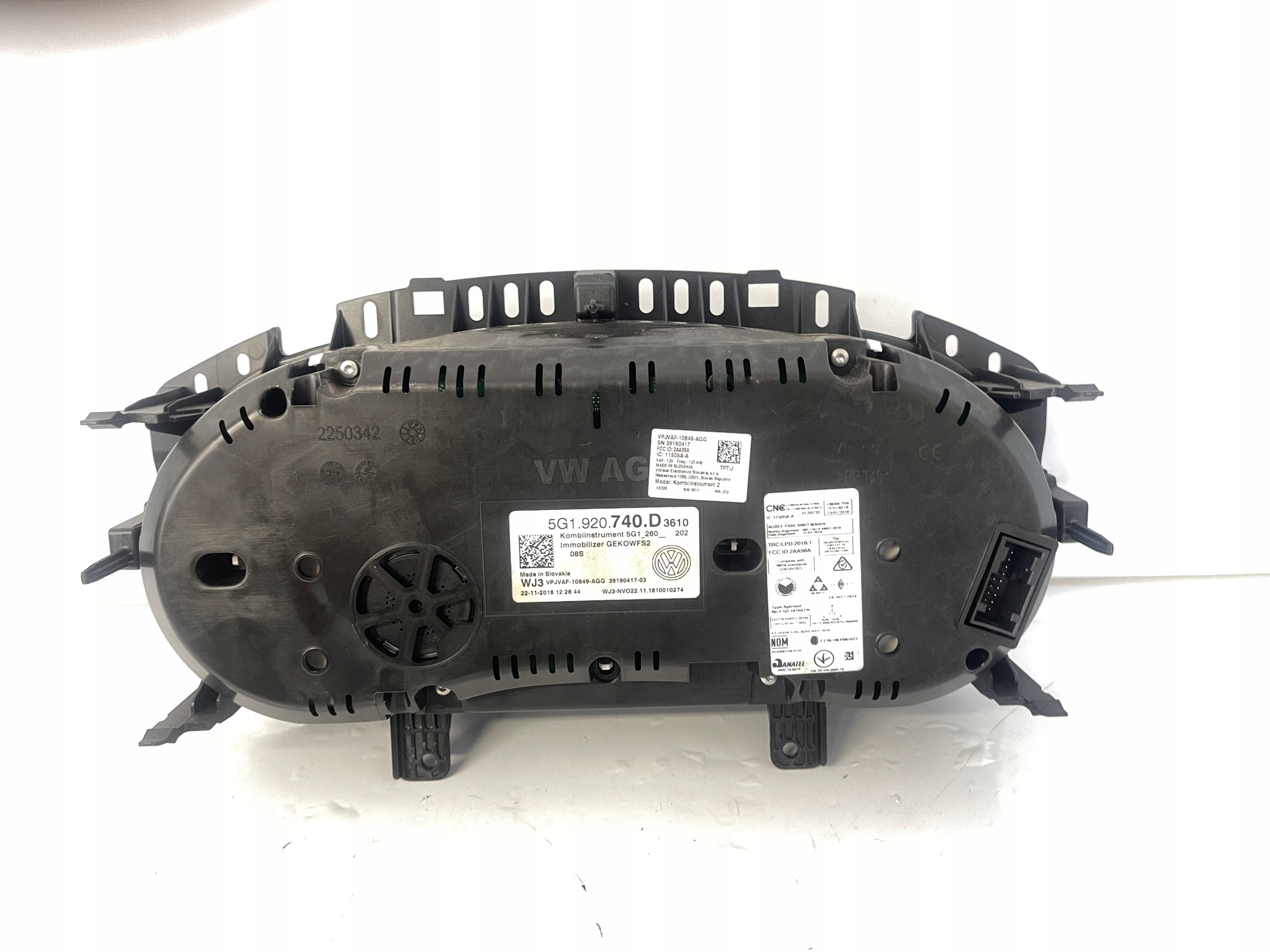 dials dials VW GOLF VII 7 1.5 TSI 5G1920740D EUROPA