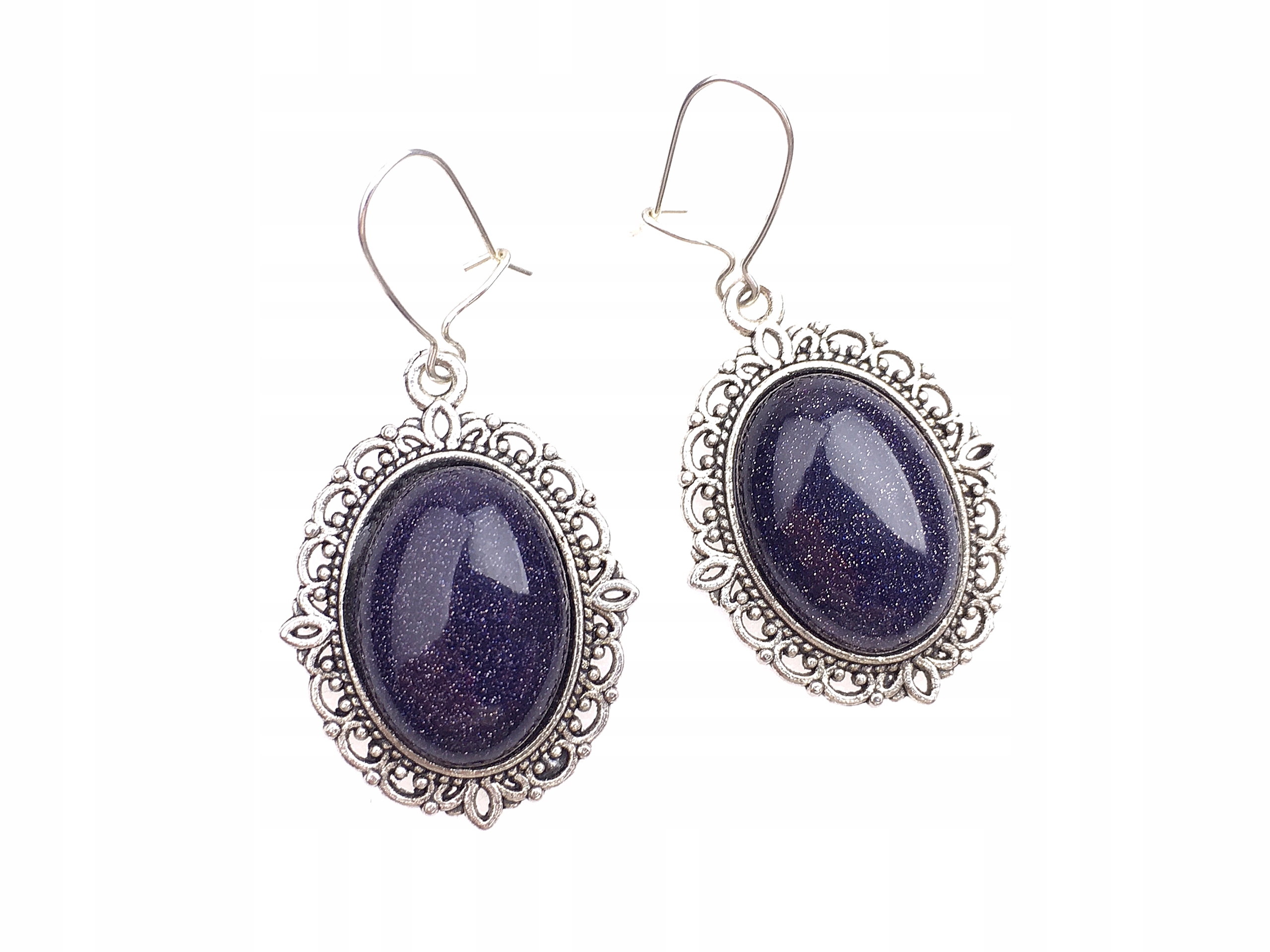 

kolczyki noc kairu antyczne srebrne bigle ametrix