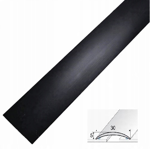 

Listwa próg Alum Czarny 30mm 90 cm Klejona