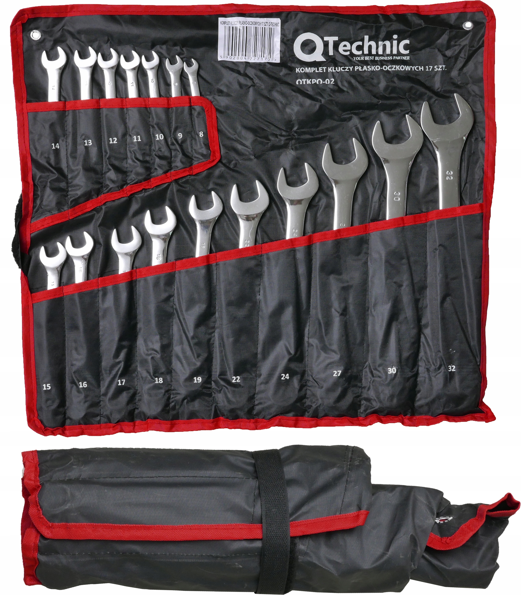 

Klucze Płasko-oczkowe 17 Szt. Q-technic 6-32 MM