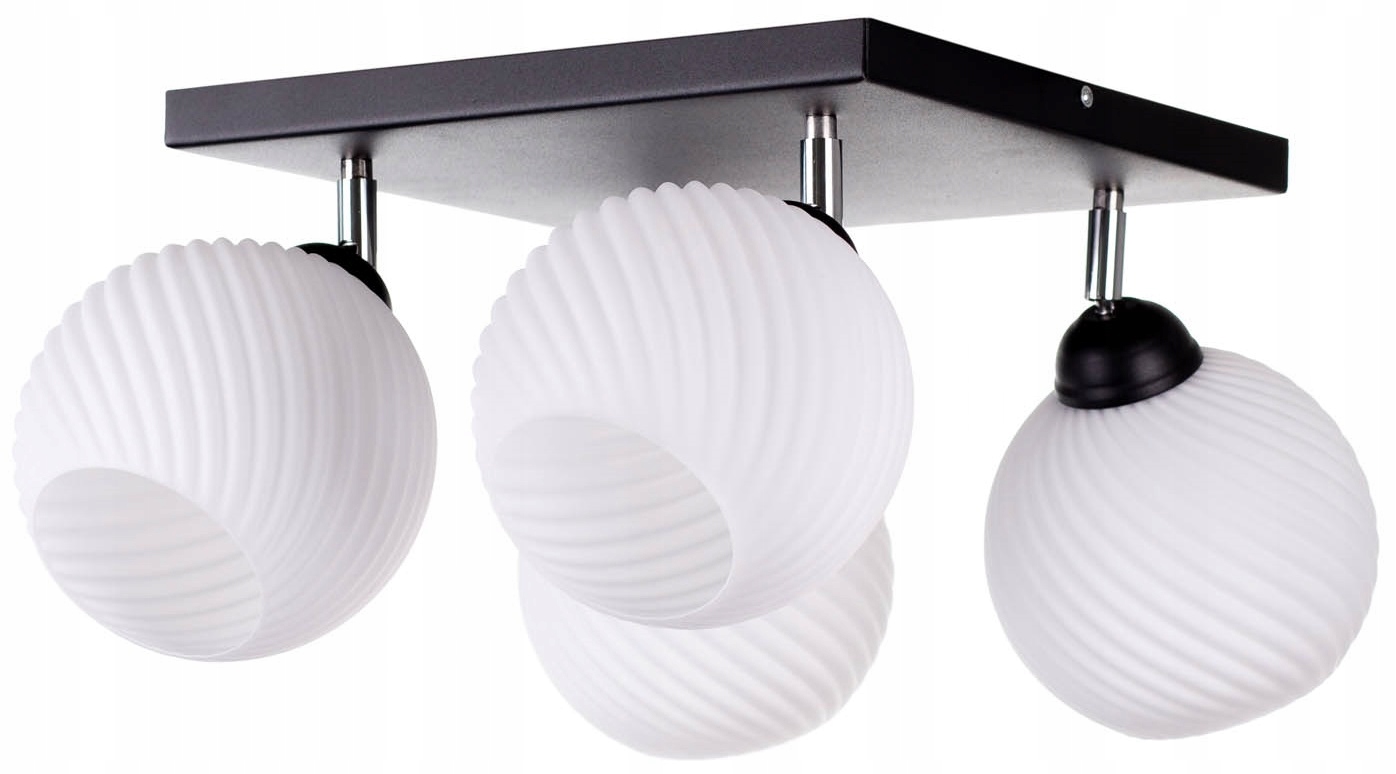 

Szklana Lampa Wisząca Sufitowa Żyrandol Plafon Led