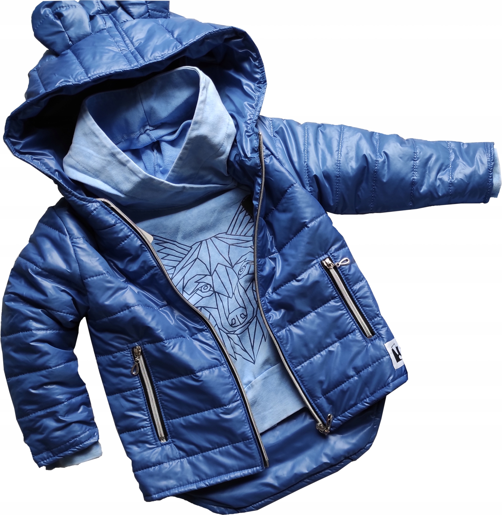 

Kurtka parka przejściowa uszy Mickey niebieska 98