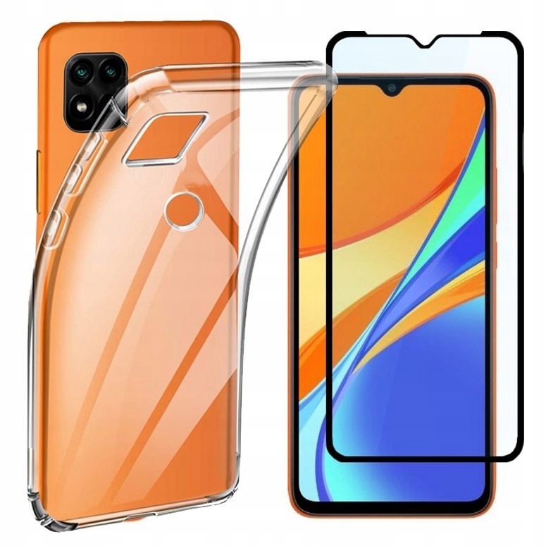 

Cienkie Etui Bezbarwne Szkło 5D do Xiaomi Redmi 9C