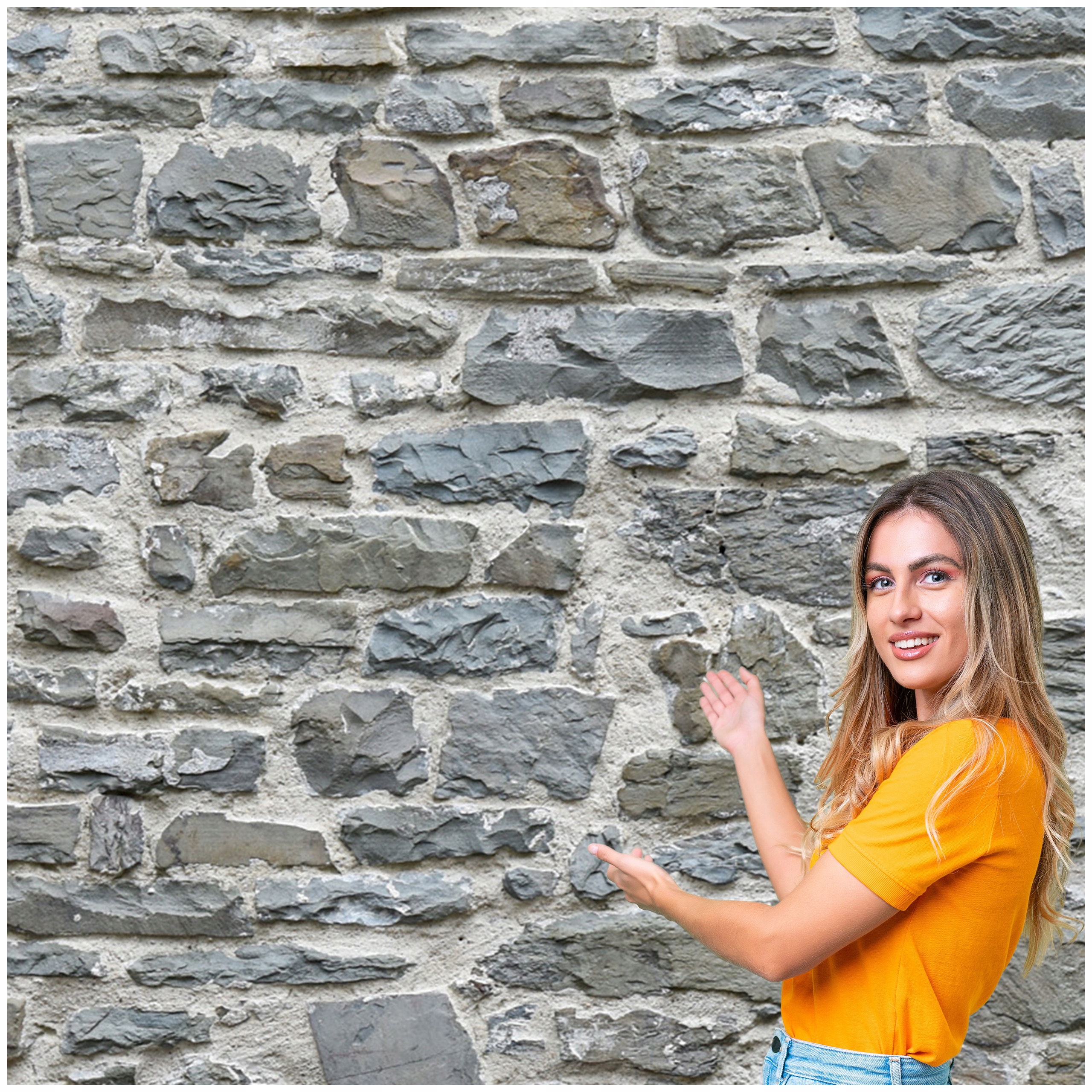 Fototapeta 3D Pozadí Textura Zeď Kameny 392x280 TLA34W