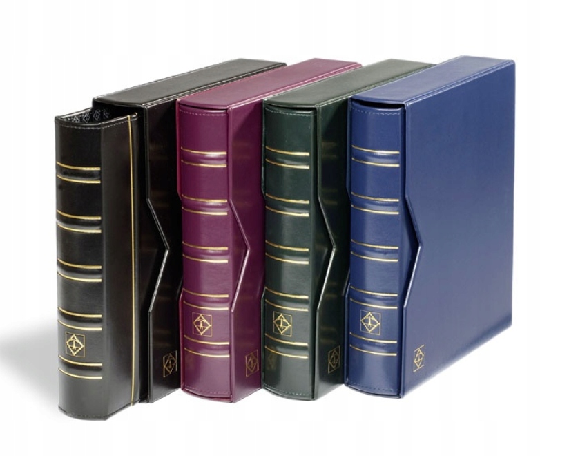 Album Pouzdro Na Známky 16 Stran Optima Zelená Leuchtturm MM-Sbírky