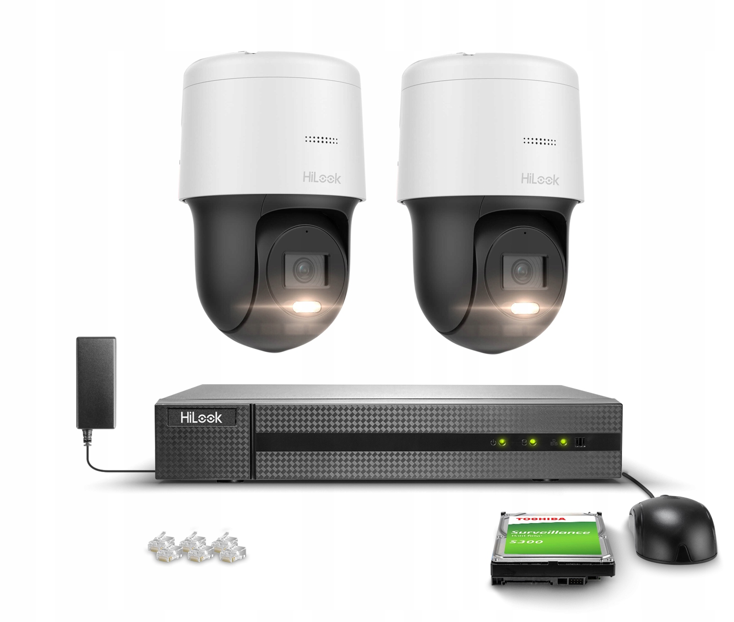 Sada na monitorovanie Otočná Ip kamera 2x PTZ-N2MP 2MPx Full Hd PoE H.265