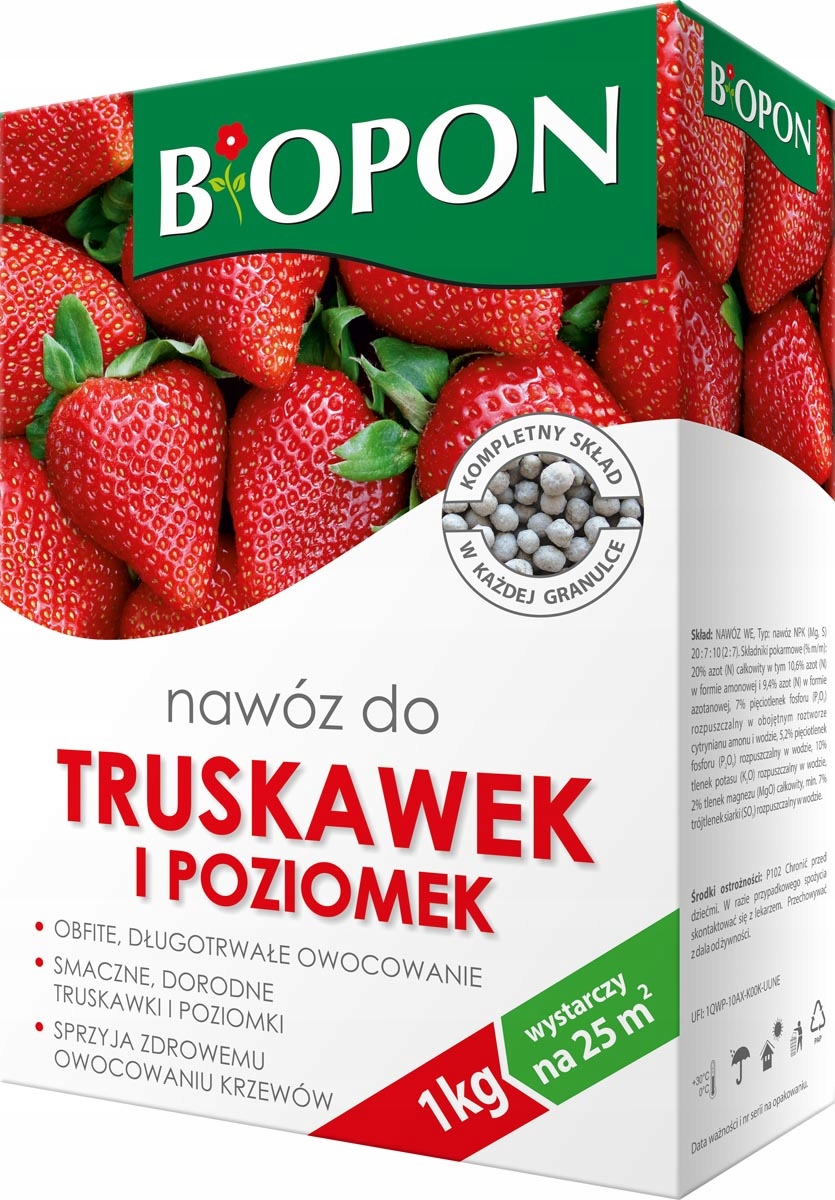 

Nawóz do truskawek i poziomek 1kg Odżywka