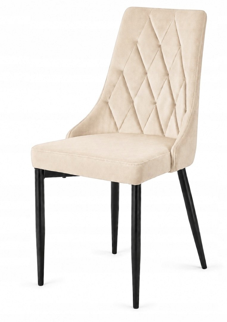 Čalouněná židle Sofia Beige Velvet Smoke Lugano